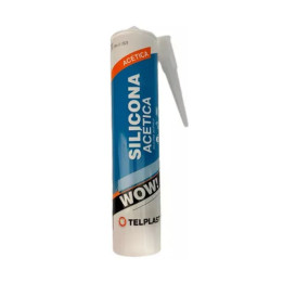 Silicona Acetica Transparente Cartuccho 280 Ml Telplast