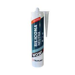 Silicona Neutra Transparente Cartucho 280 Ml Telplast