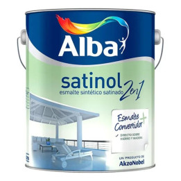 Esmalte Negro 2 En 1 Satinol  1 L