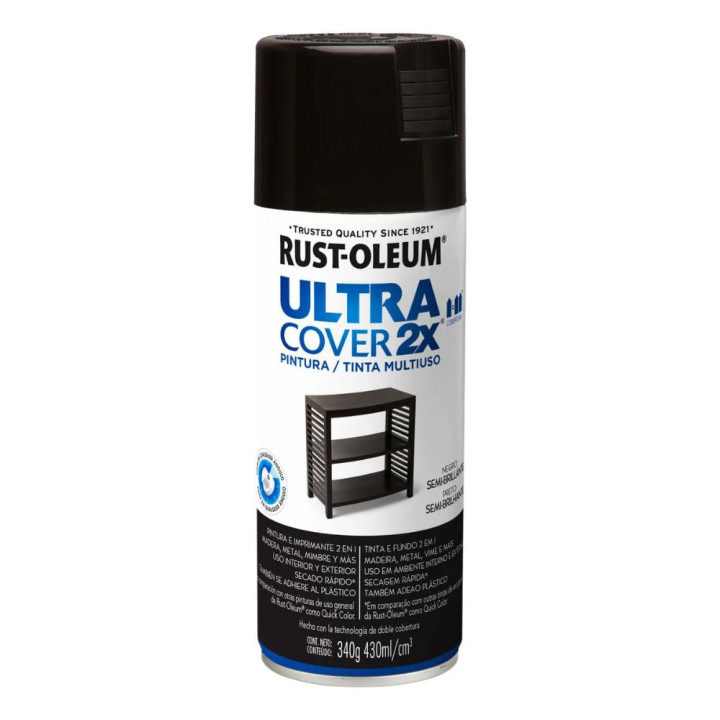 Aerosol Semi-Brillante Negro 340 Gr Rust Oleum