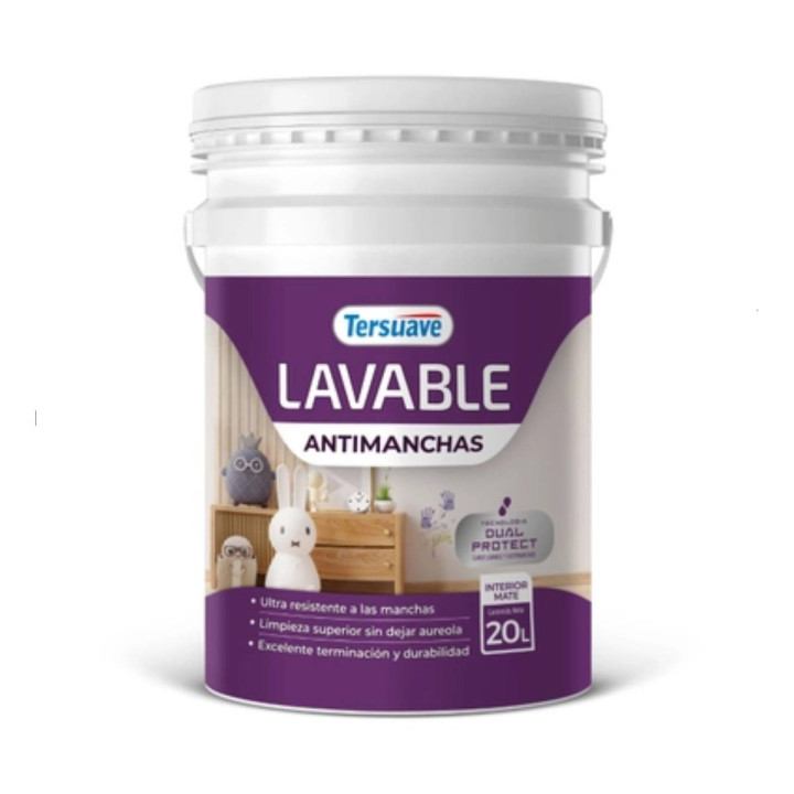 Latex Interior Tersuave Lavable Antimanchas 20 lts | Ambito