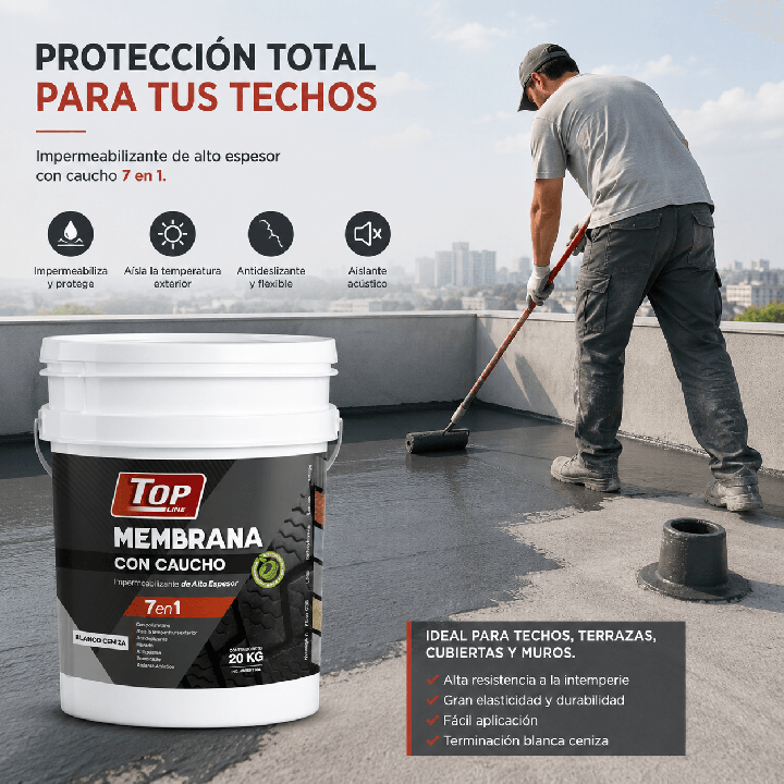 Membrana con Caucho TopLine Impermeabilizante | Ámbito