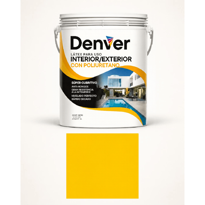 Latex Poliuretano Denver Interior Exterior Colores