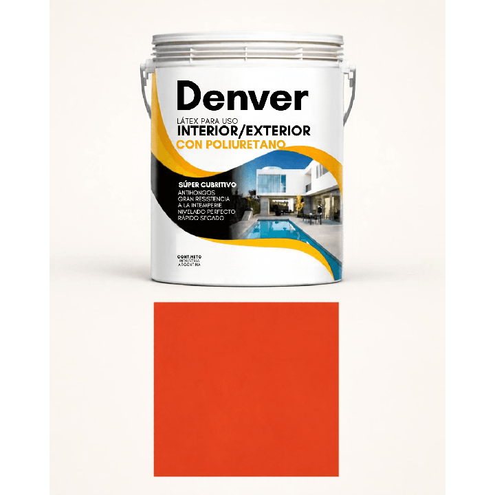 Latex Poliuretano Denver Interior Exterior Colores