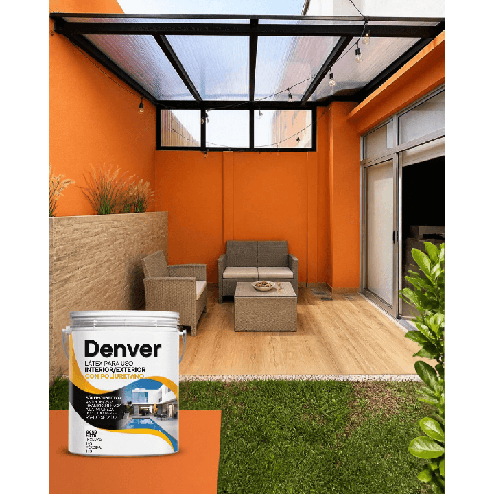 Latex Poliuretano Denver Interior Exterior Colores