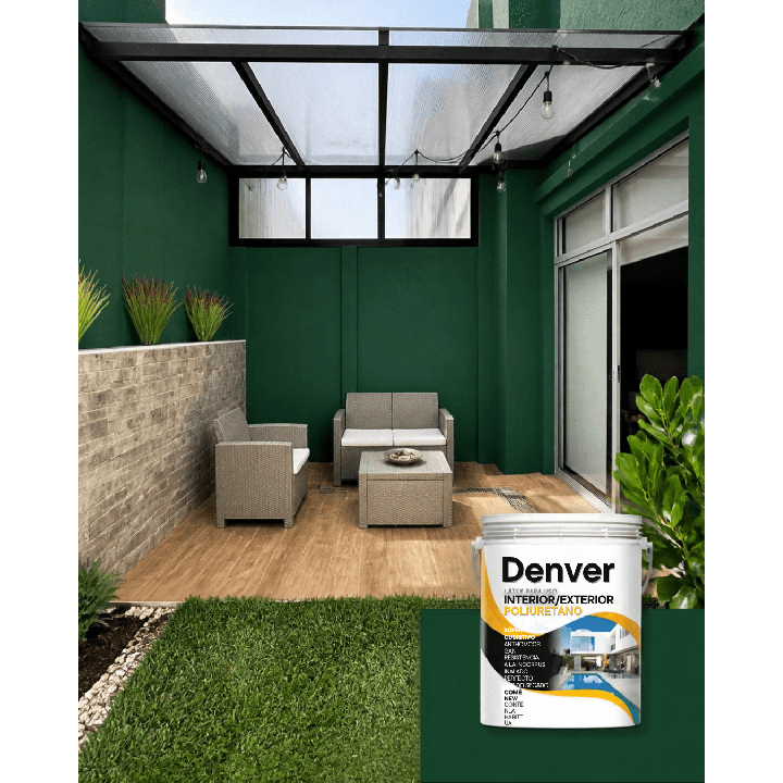 Latex Poliuretano Denver Interior Exterior Colores