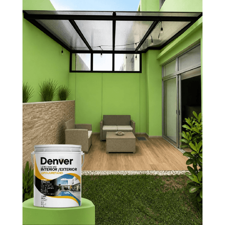 Latex Poliuretano Denver Interior Exterior Colores