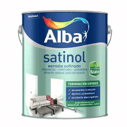 Esmalte Al Agua Satinado Satinol Alba | Pinturerías Ámbito
