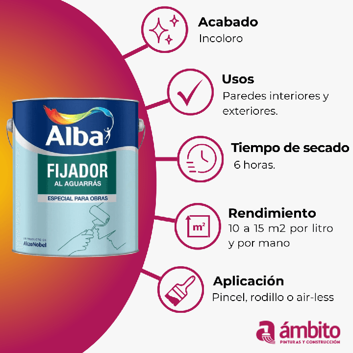 Fijador Al Aguarrás Standard Alba
