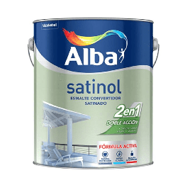 Esmalte Sintético Satinado 2 En 1 Blanco Satinol 1 L