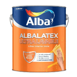 Pintura Para Interior Látex Ultra Lavable Mate Albalatex