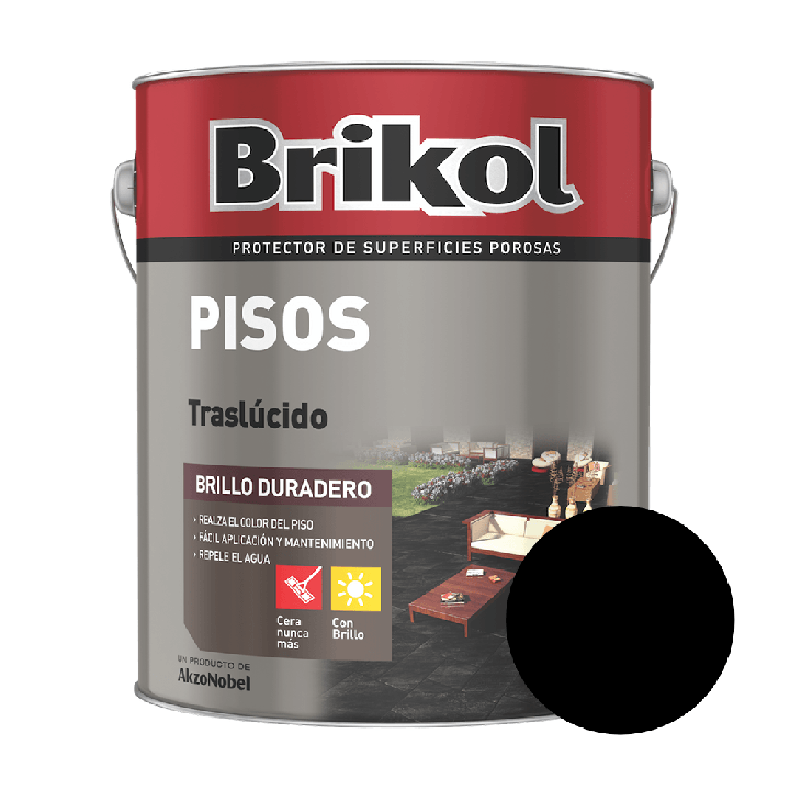 Pintura Impregnante Para Pisos Traslúcido Brikol 1 L