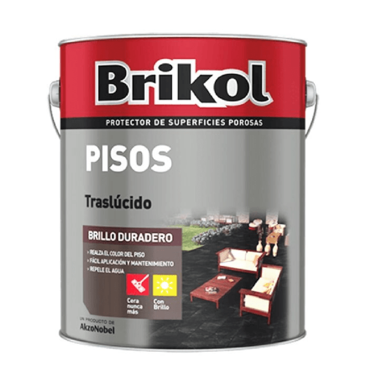 Pintura Impregnante Para Pisos Traslúcido Brikol 1 L