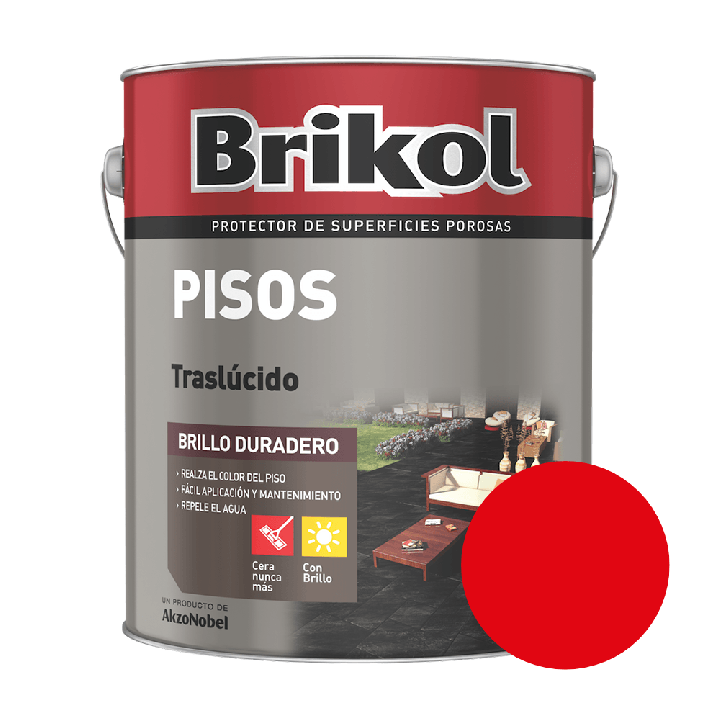 Pintura Impregnante Para Pisos Traslúcido Brikol 1 L