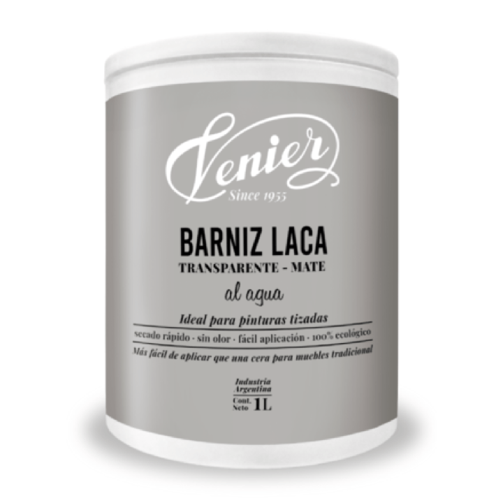 Barniz Laca pintura tizada Chalk Paint al agua 1 lts|Ambito