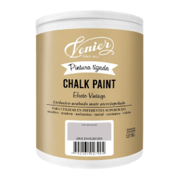 Pintura Tizada Venier Chalk Paint Gris Envejecido 1lt|Ambito