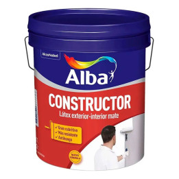 Pintura Para Interior Exterior Látex Constructor Mate Alba 4 L