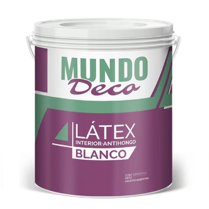 Latex Interior Mundo Deco Antihongo Mate Blanco 4 lts|Ambito