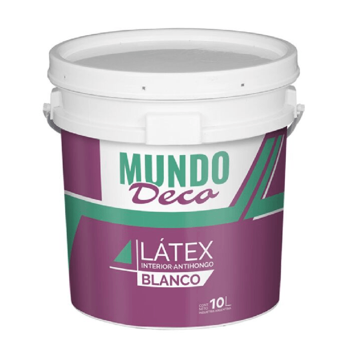 Latex Interior Mundo Deco Antihongo Mate Blanco 4 lts|Ambito