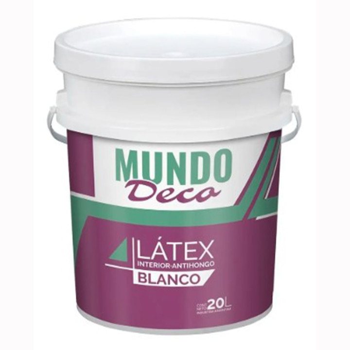 Latex Interior Mundo Deco Antihongo Mate Blanco 4 lts|Ambito