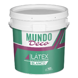 Latex Exterior Interior Mundo Deco Mate Blanco 4 lts|Ambito