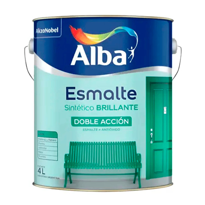 Esmalte Alba Estándar Doble Accion Brillante 1lts | Ambito