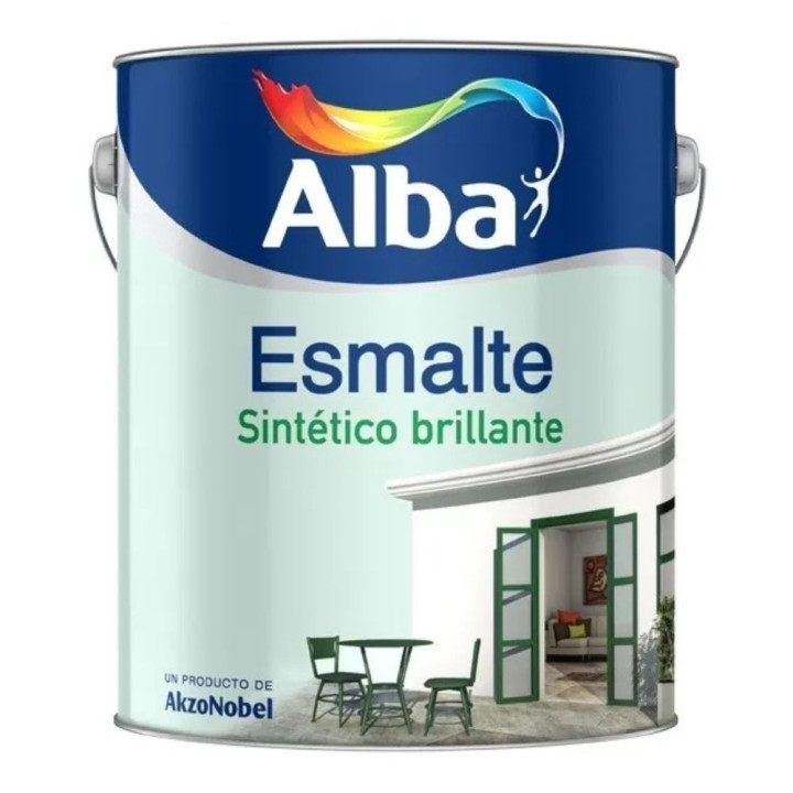Esmalte Alba Estándar Doble Accion Brillante 1lts | Ambito