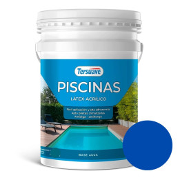 Pintura Para Piscinas Base Acuosa Azul 4 L Tersuave