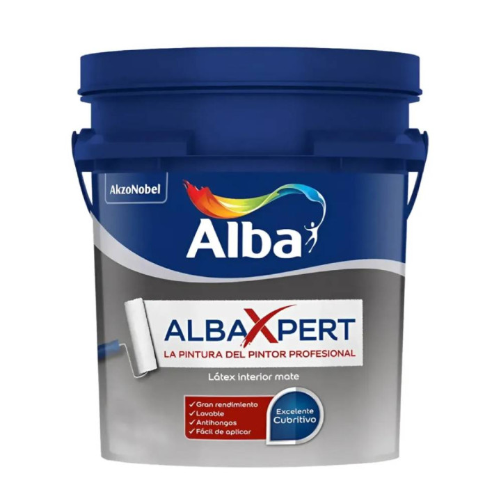 Latex Interior Alba Albaxpert Mate Lavable Blanco 20|Ambito