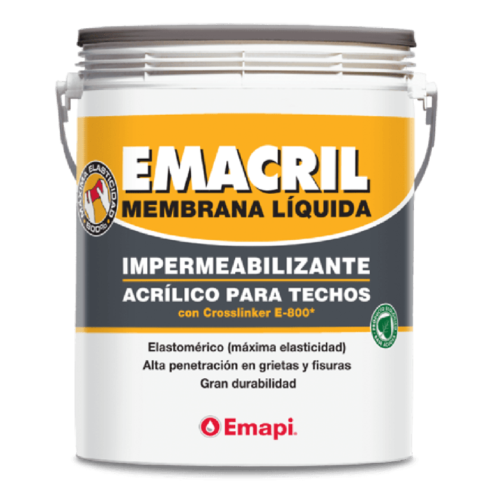 Impermeabilizante Emacril Tradicional Blanco 4 Kg | Pinturerías Ámbito