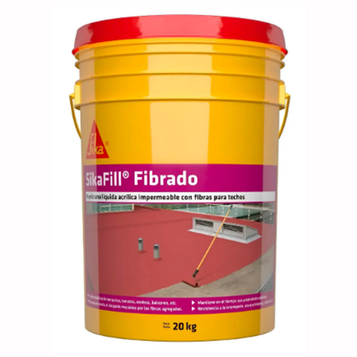 Sikafill Techos Fibrado Rojo 20 Kg - Membrana Sika | Ámbito