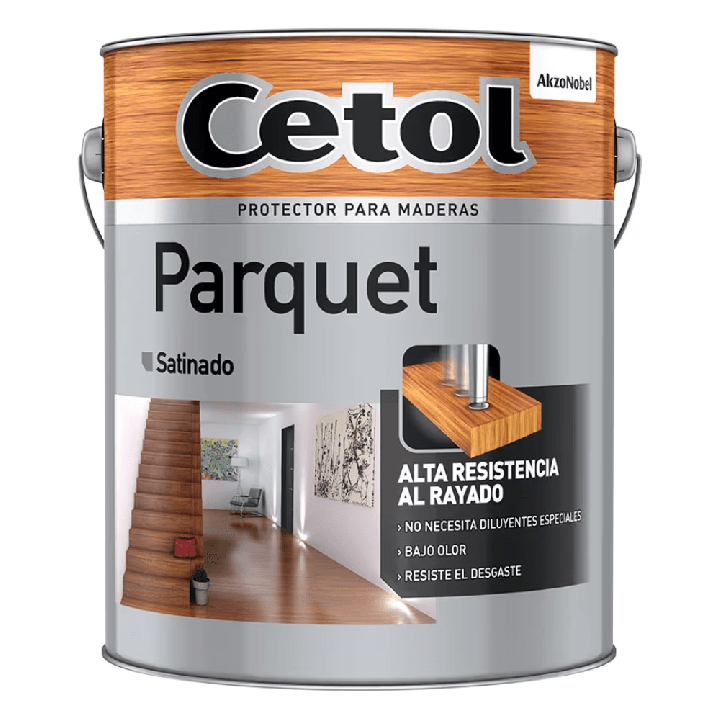 Protector Pisos Cetol Parquet Satiando al Aguarras 4 lts