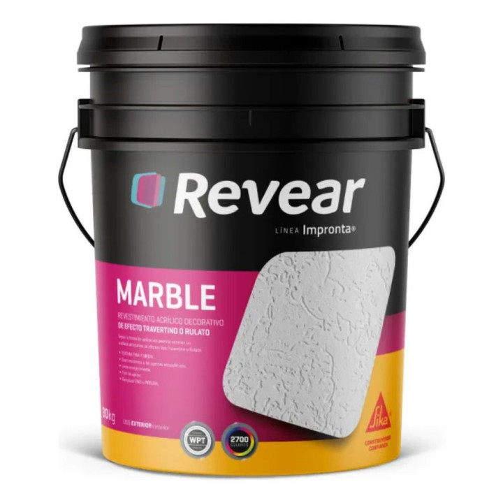 Revestimiento Revear Marble Fino Blanco 25 kg|Ambito