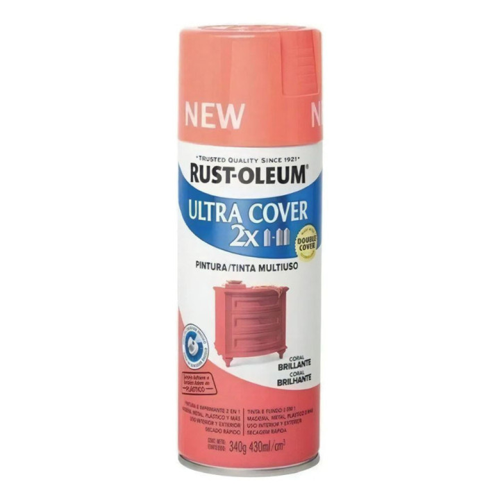 Aerosol Brillante Ultra Cover Rust Oleum 340 Gr