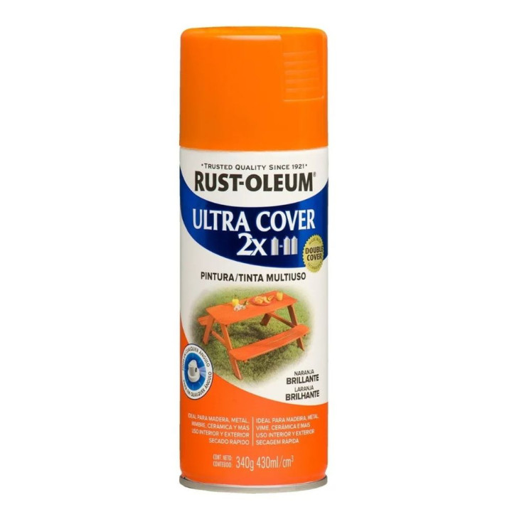 Aerosol Brillante Ultra Cover Rust Oleum 340 Gr