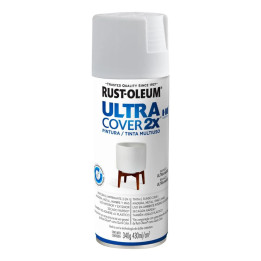 Aerosol Ultra Cover 2X Satinado Rust Oleum Blanco 340 Gr