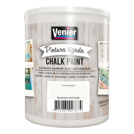 Pintura Tizada Venier Chalk Paint Mate Blanco 1 lts|Ambito